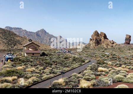 Roque Cinchado nel Parco Nazionale del Teide Foto Stock