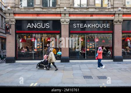 Angus Steakhouse, Coventry Street, Londra, W1D, Inghilterra, REGNO UNITO Foto Stock