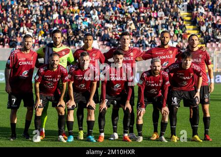 Reggio Calabria, Italia. 08th Dec, 2022. Squadra Reggina durante la Reggina 1914 vs Frosinone Calcio, partita italiana di calcio Serie B a Reggio Calabria, dicembre 08 2022 Credit: Agenzia indipendente per le foto/Alamy Live News Foto Stock