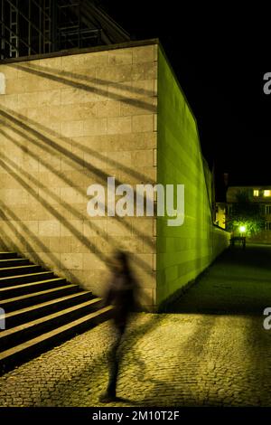 Architettura moderna, Schwäbish Hall. Piccola città in Germania Foto Stock