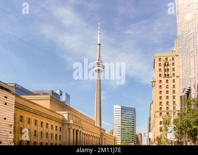 La CN Tower a Toronto, Ontario, Canada Foto Stock