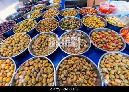 Inghilterra, Dorset, Christchurch, mercato di Christchurch, esposizione degli Ulivi Foto Stock