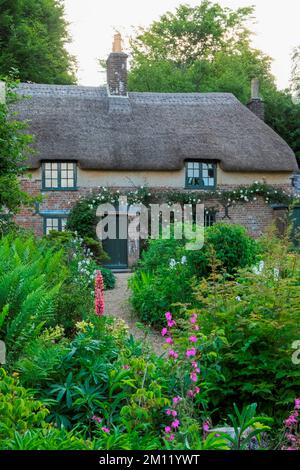 Inghilterra, Dorset, Dorchester, Hardy's Cottage, Higher Bockhampton Village, Luogo di nascita dell'autore inglese Thomas Hardy Foto Stock