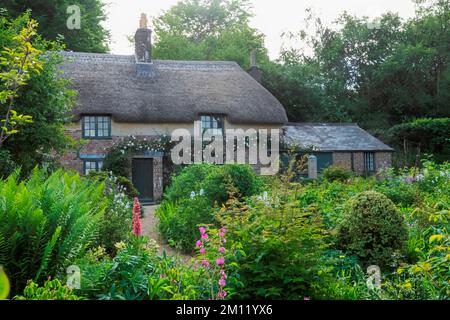 Inghilterra, Dorset, Dorchester, Hardy's Cottage, Higher Bockhampton Village, Luogo di nascita dell'autore inglese Thomas Hardy Foto Stock