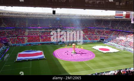 Costa Rica vs Giappone nella Coppa del mondo Qatar 2022 Foto Stock