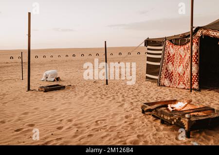 Arabia Saudita, Provincia di Najran, Najran, campo beduino Foto Stock