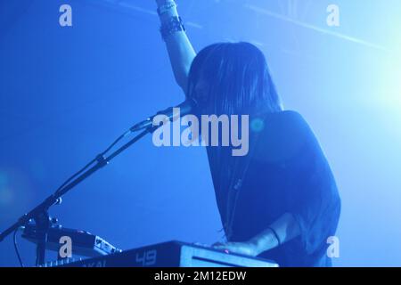 Il Bonnaroo Music and Arts Festival - Phantogram in concerto Foto Stock