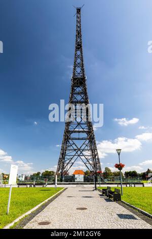 Europa, Polonia, Voivodato silesiano, Torre radio di Gliwice Foto Stock