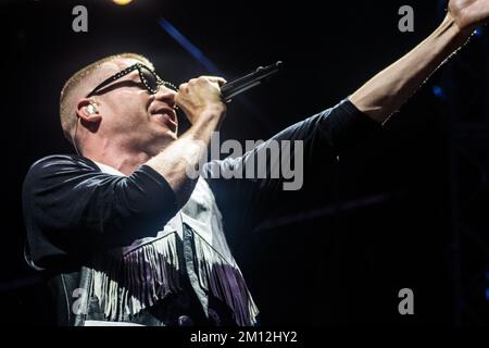 Il Bonnaroo Music and Arts Festival - Macklemore in concerto Foto Stock