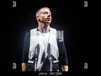 Il Bonnaroo Music and Arts Festival - Macklemore in concerto Foto Stock