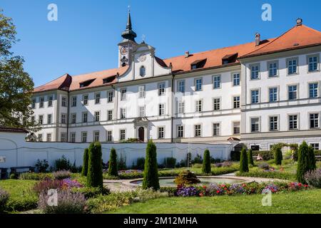 Abbazia Benedettina Schäftlarn Giardino Presule, alta Baviera, Baviera, Germania, Europa Foto Stock