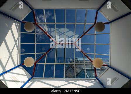 Dettaglio vista edificio aeroporto, Tinnum, isola Sylt Foto Stock