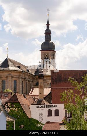 Centro storico nella città di Bamberga, alta Franconia, Franconia, Baviera, Germania, patrimonio dell'umanità dell'UNESCO Foto Stock