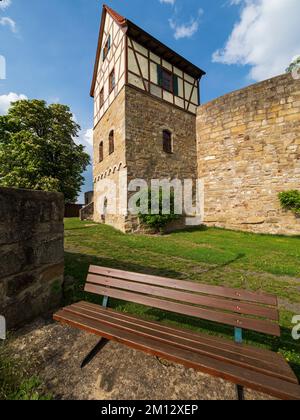 Castello di Königsberg, Contea di Haßfurt, bassa Franconia, Baviera, Germania Foto Stock