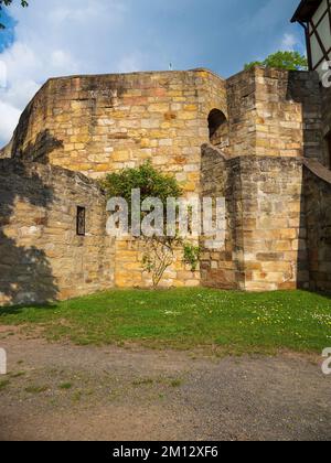 Castello di Königsberg, Contea di Haßfurt, bassa Franconia, Baviera, Germania Foto Stock