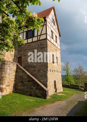 Castello di Königsberg, Contea di Haßfurt, bassa Franconia, Baviera, Germania Foto Stock