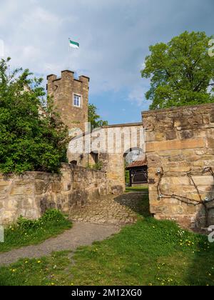 Castello di Königsberg, Contea di Haßfurt, bassa Franconia, Baviera, Germania Foto Stock