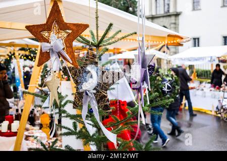 Mercatino di Natale a Hohenems, Vorarlberg, Austria. Foto Stock