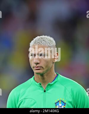 Al Rayyan, Qatar. 10th Dec, 2022. 9th dicembre 2022: Education City Stadium, al Rayyan, Qatar: Coppa del mondo FIFA, quarti di finale, Croazia contro Brasile: Richarlison of Brazil Credit: Action Plus Sports Images/Alamy Live News Foto Stock