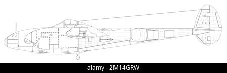 Lockheed F-5E Lightning Foto Stock