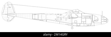 Lockheed F-5E Lightning Foto Stock