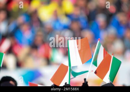 Sestriere, Italia. 10th Dec, 2022. Durante la Coppa del mondo Audi FIS 2022 womenÂ&#X80;&#x99;s Slalom gigante il 10 dicembre 2022, a Sestriere, Italia. Photo Nderim Kaceli Credit: Independent Photo Agency/Alamy Live News Foto Stock