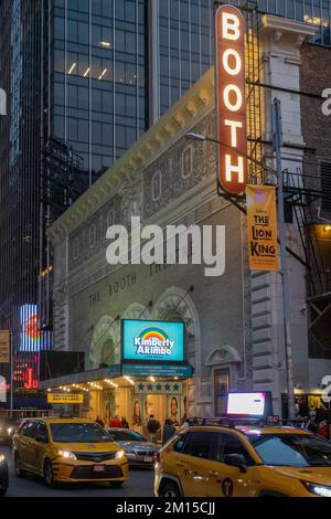 'Kimberly Akimbo' Marquee al Booth Theatre di Times Square, New York City, USA 2022 Foto Stock