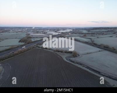 Cherwell Valley Business Park. Twyford Mill Aerial foto. Northamptonshire. Inghilterra. REGNO UNITO Foto Stock