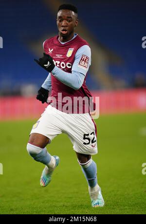 Lamare Bogarde di Aston Villa durante il Peter Whittingham Memorial Match al Cardiff City Stadium. Data immagine: Mercoledì 30 novembre 2022. Foto Stock