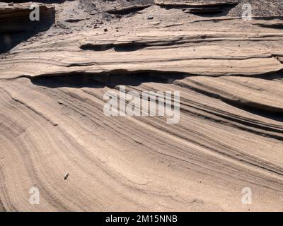 Fuerteventura - Playa des Viejo Reyes vicino alla scogliera selvaggia la Pared costa Foto Stock