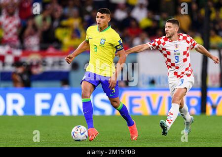 Doha, Qatar. 09th Dec, 2022. Education City Thiago Silva Stadium of Brazil Croazia x Brazil, valido per le quarti di finale della Coppa del mondo, che si tiene al Education City Stadium di Doha, Qatar. (Marcio Machado/SPP) Credit: SPP Sport Press Photo. /Alamy Live News Foto Stock