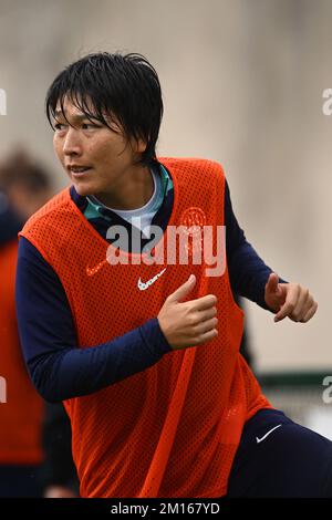 PALMA CAMPANIA, ITALIA - 10 DICEMBRE: Mana Mihashi dell'Internazionale durante la Serie delle Donne Una partita tra Pomigliano CF Women e FC Internazionale Women allo Stadio Comunale il 10 dicembre 2022 a Palma Campania Italia. Foto di Nicola Ianuale Credit: Nicola Ianuale/Alamy Live News Foto Stock