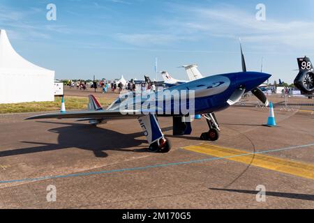 RAF Fairford, Gloucestershire, Regno Unito - Luglio 16 2022: Dimostratore di aeromobili elettrici Rolls-Royce ACCEL (accelerazione dell'elettrificazione del volo) Foto Stock