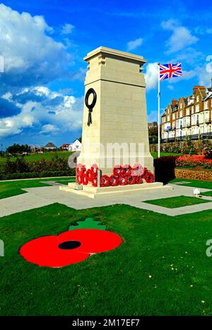 War Memorial, Esplanade Gardens, Marine Parade, Hunstanton, Norfolk, Inghilterra, Regno Unito Foto Stock