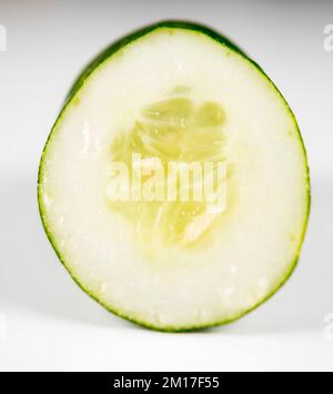 foto ravvicinata di un cetriolo grezzo Foto Stock