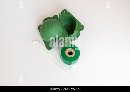 Pianta aria layering propagazione sfera di plastica o pod Foto Stock