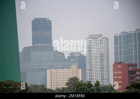 L'inquinamento atmosferico colpì la città di Colombo Foto Stock