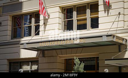 Littlefield Building nel centro di Austin - AUSTIN, STATI UNITI - 31 OTTOBRE 2022 Foto Stock