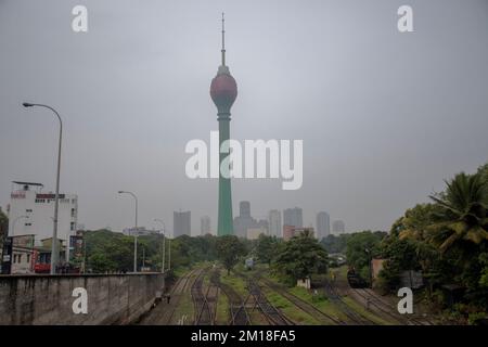 L'inquinamento atmosferico colpì la città di Colombo Foto Stock