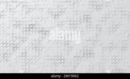Sfondo geometrico astratto bianco. Bianco con texture grigia. illustrazione 3d. Foto Stock