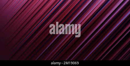 Carmine sfondo astratto geometrico rosso. Sfondo a righe con sfumatura. illustrazione 3d. Foto Stock