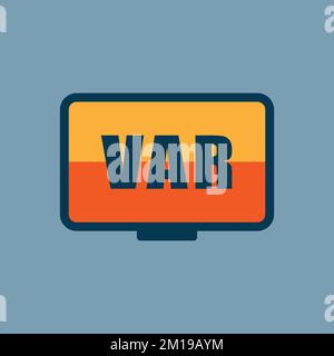 Simbolo dell'icona VAR, illustrazione del vettore Illustrazione Vettoriale