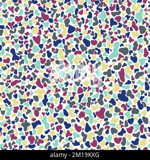 Disegno a mano astratto colorato motivo senza cuciture Illustrazione Vettoriale