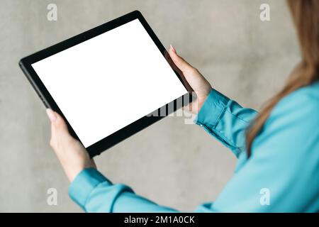 formazione online tecnologia virtuale digital mockup Foto Stock