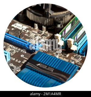 Prestazioni eccezionali con la scheda madre per giochi Asus P8H67-V. Agosto 27 2022 Istanbul Turchia Foto Stock