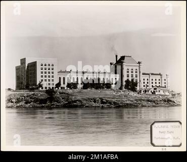 US Naval carcere, cantiere navale, Portsmouth, NH , Prisons, Cantieri navali e stazioni navali, prigione navale degli Stati Uniti. Fotografie del primo Distretto Navale Foto Stock