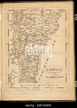 Vermont da indagine reale, Vermont, Mappe Norman B. Leventhal Map Center Collection Foto Stock