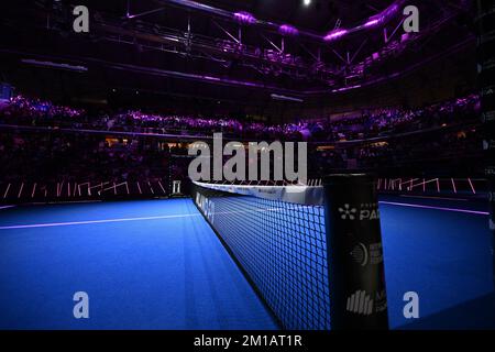 Milano, Italia. 11th Dec, 2022. Prima della finale del Premier Milano Padel P1 2022 ad Allianz Cloud il 12 dicembre 2022, a Milano. Credit: Independent Photo Agency/Alamy Live News Foto Stock