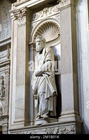 St Paolo di Michelangelo, Cattedrale Metropolitana di Santa Maria Assunta, Cattedrale Metropolitana di Santa Maria Assunta, Siena, Toscana Foto Stock
