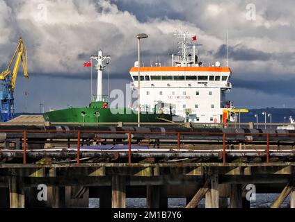 Petroliera/petroliera chimica a Belfast Foto Stock